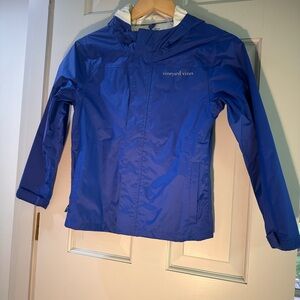 Vineyard Vines Blue Jacket with Neon Accents girls (8-10)
